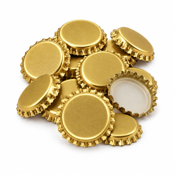 Capsules couronnes or 26 mm – Lot de 100