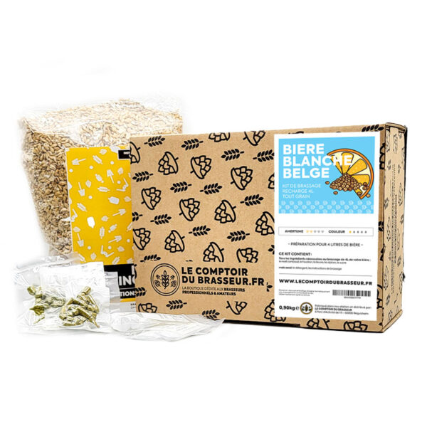Recharge tout-grain 4L – Bière Blanche Belge